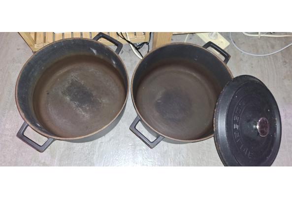 Grote gietijzeren pannen - pannen
