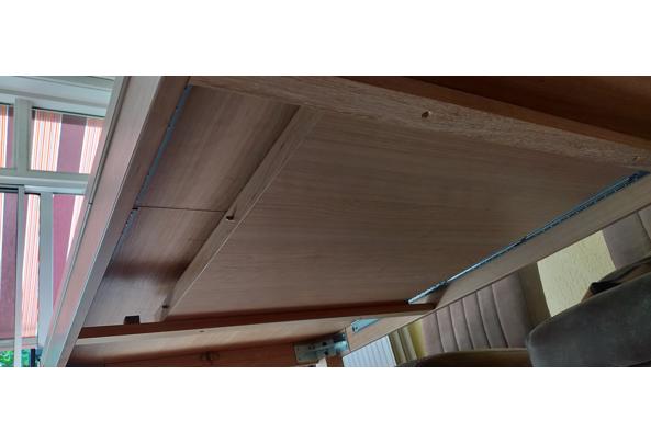 Mooie crèmekleurige houten uitschuifbare eettafel eettafel  - IMG20250702170146
