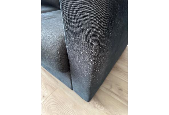 Zwart/grijze 2,5 zits Ikea bank - Bank-3