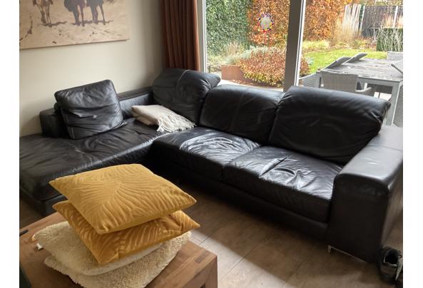 Leren hoekbank - image