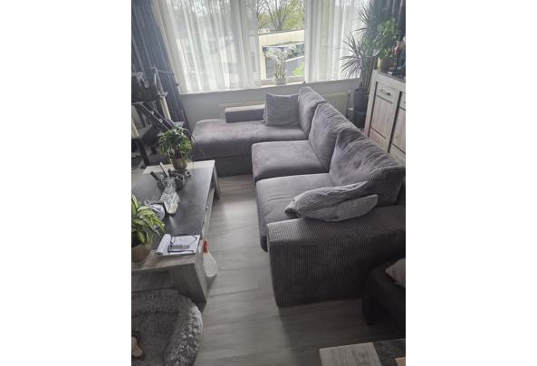 hoekbank grijs ribstof als nieuw - 17765056649233863213381281812946