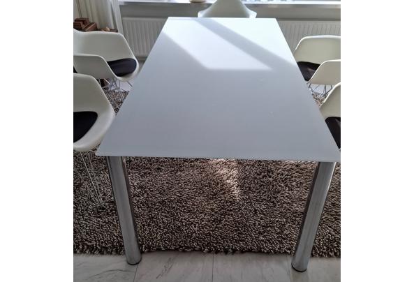 Wit glazen tafelblad 1 x 2.2 m - Tafel