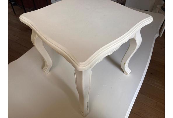 Witte eettafel met bijzettafel  - 90994040-7491-4531-97f1-52e2aedad0a7