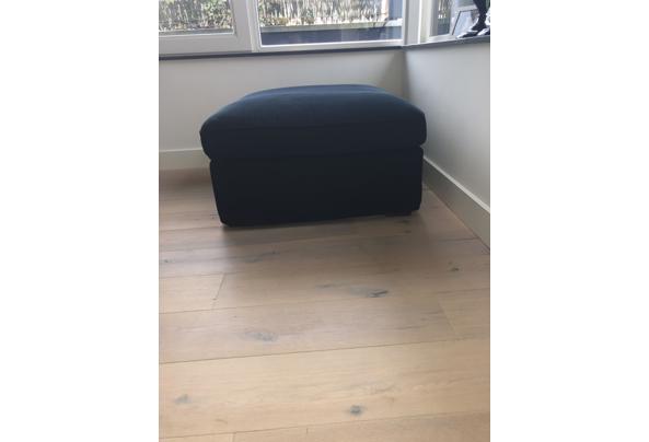 Hocker fijne zwarte rib 85x85x45cm - IMG_0398