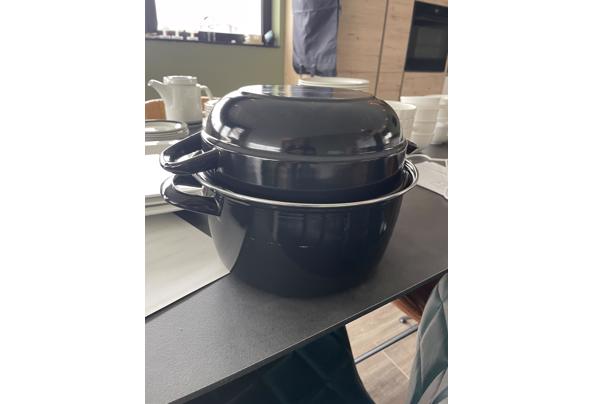 Mosselpan zwart emaille  - IMG_4694
