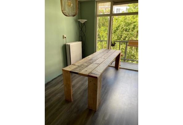 Lange stijgerhouten tafel - tafel1
