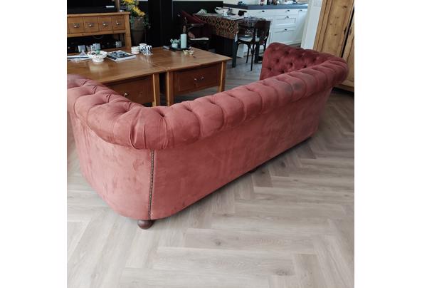 3 zits bank Chesterfield alcantara rood - IMG20250702143753