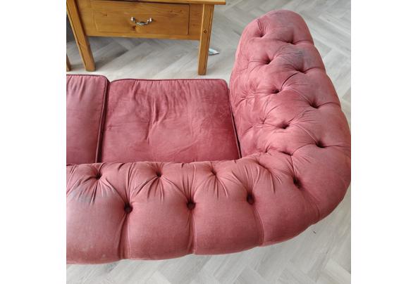 3 zits bank Chesterfield alcantara rood - IMG20250702143825