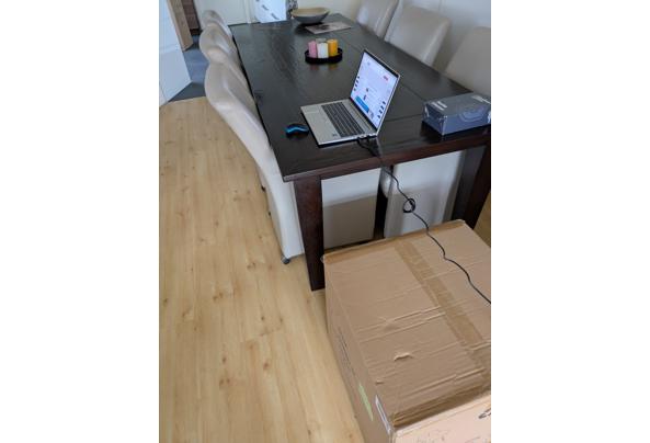 Massiek eiken eethoek met 6 stoelen - Tafel-met-stoelen