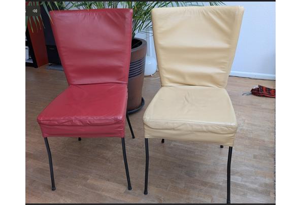 Eetkamer stoelen met leren bekleding - Stoelen