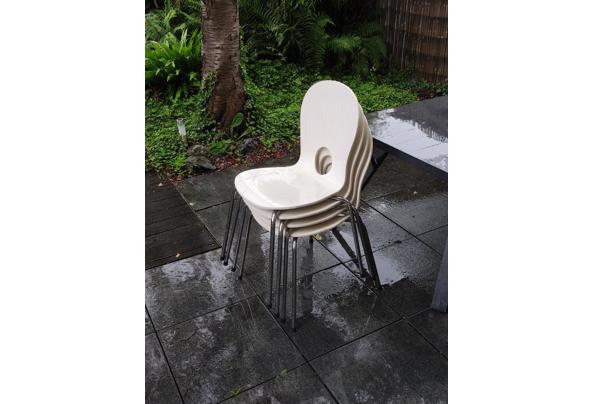 Oude witte stoelen vier stuks  - IMG_20210725_143856