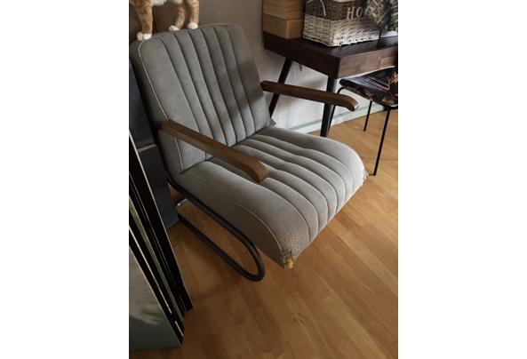 Grijs met stof beklede fauteuil - IMG_1634