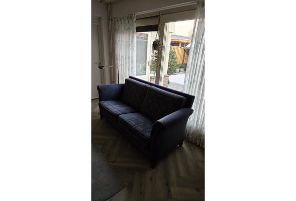 Mooie diepblauwe bank met eventueel 2 bijpassende fauteuils - 20260111_084453
