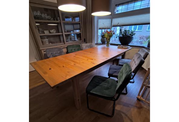 Eetthoek met grote Ikea tafel en 6 stoelen. - 1-IMG_20260325_183220336