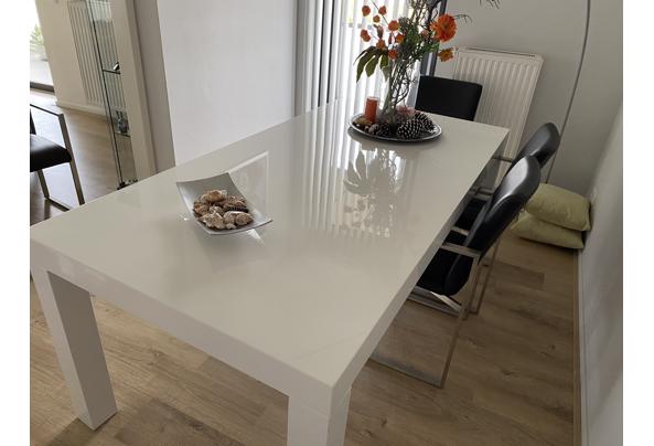 Eettafel, wit hoogglans. - IMG_1353