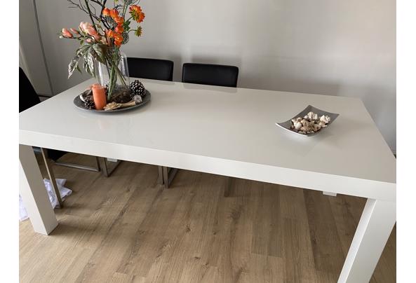 Eettafel, wit hoogglans. - IMG_1354