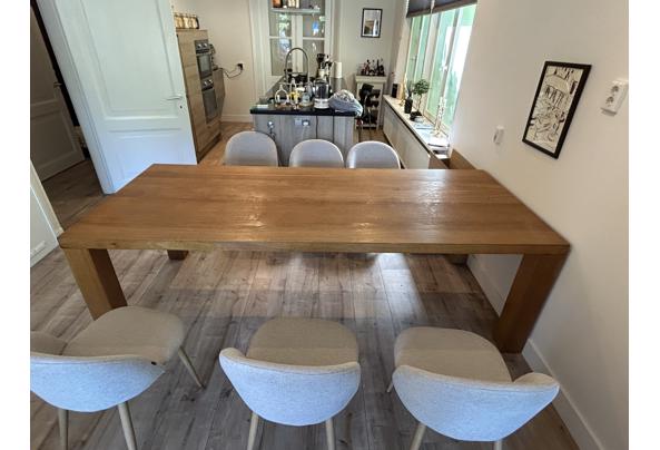 Eikenhouten eettafel 240x100cm - IMG_6945
