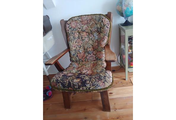 Fauteuil/ oma stoel met bloemenprint - 20201113_095517