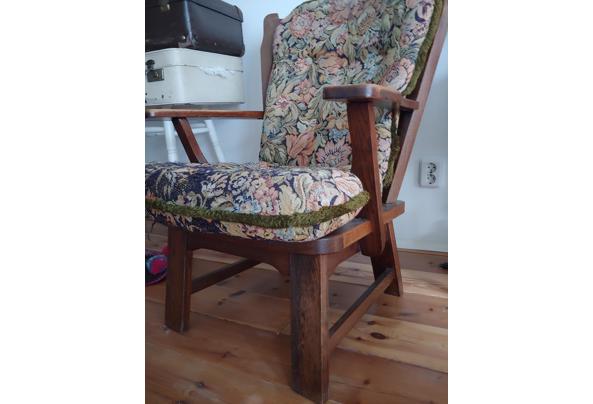 Fauteuil/ oma stoel met bloemenprint - 20201113_095522