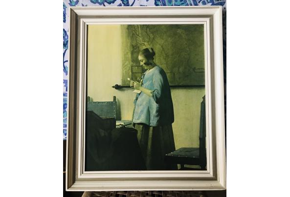 Reproductie schilderij Vermeer, gevernist, in lijst - IMG_0802