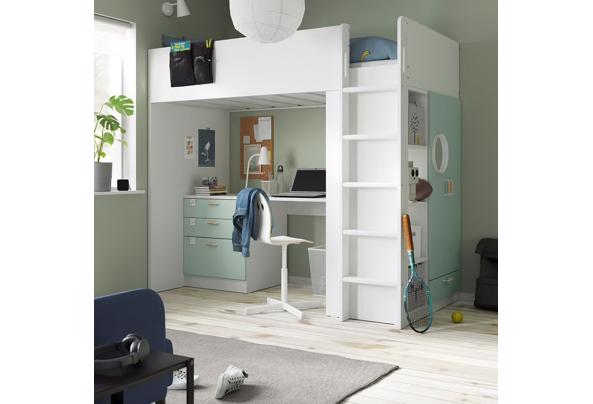 IKEA SMÅSTAD Hoogslaper met bureau en kledingkast - IMG_8772