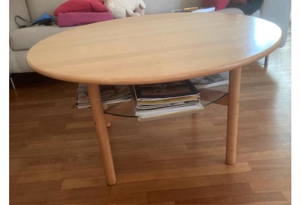 licht eiken salontafel  - salontafel