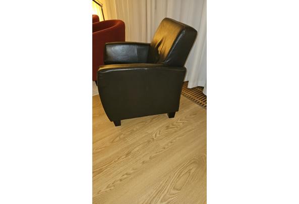 Fauteuil donkerbruin leer - 17715350792138740111641716788628