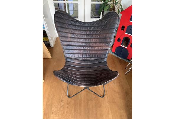 Stoel met bruin leer  - IMG_5441