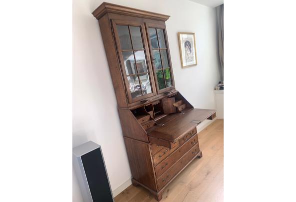 hoge klassiek houten secretaire - kast-3-