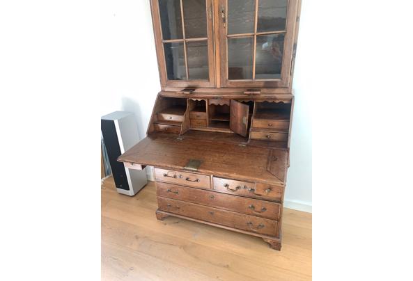hoge klassiek houten secretaire - kast-4-
