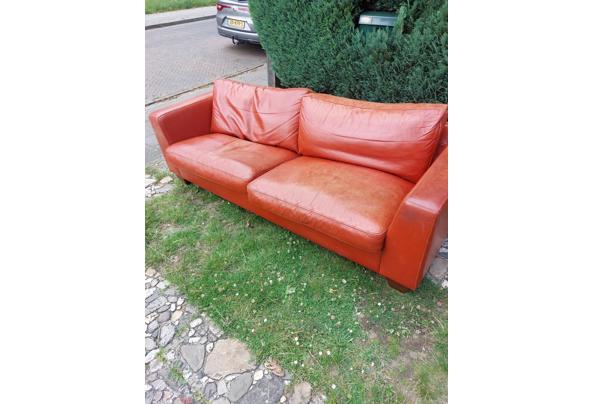 Machalke leren 3 zitsbank roestbruin.  - 17502537184332427190353073879920