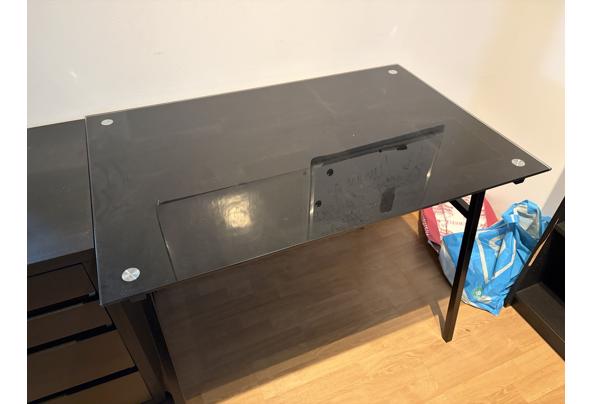 Bureau tafel, glazen blad - IMG_7542