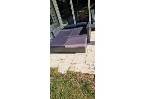 Sofa bed rotan met grote poef - 20250614_095924