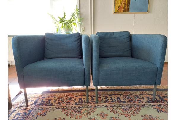 2 blauwe fauteuils - 20220424_104121