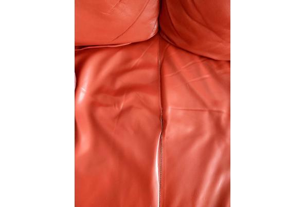 Leren hoekbank - Hoekbank-scheurtje