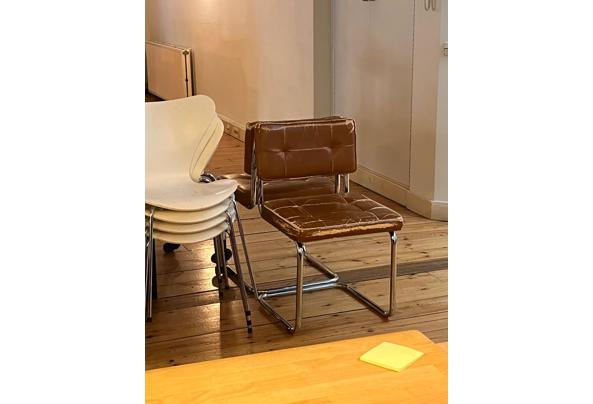 Bruine leren stoelen  - IMG_8160