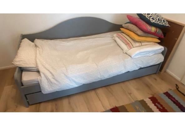 Grijze bedbank met opberglade, gedemonteerd - IMG_2766