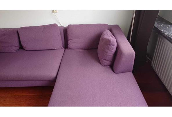 Leuke paarse bank met chaise longue, 2.54 breed - 48a3f35f-96a7-4fde-9a44-129a320b5057