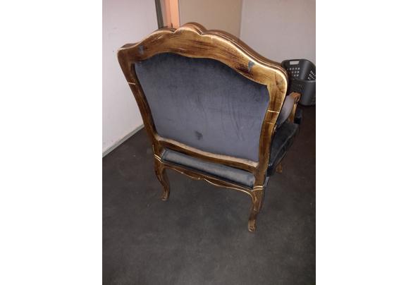 donkerblauwe fauteuil / stoel - 20240118_165256