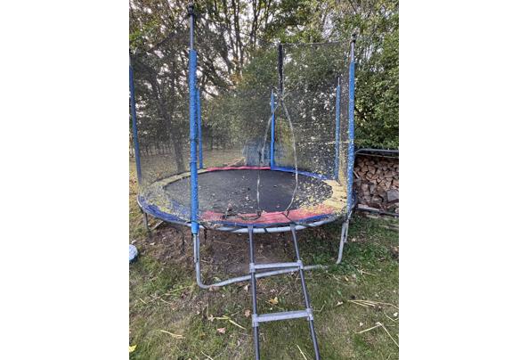 Trampoline met veiligheidsnet en laddertje - IMG_0631 Trampoline met veiligheidsnet en laddertje - IMG_0631