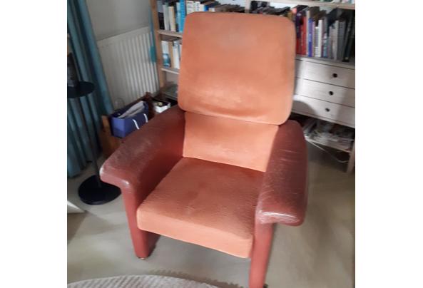 Leren fauteuil, in standen te zetten - stoel-F-1