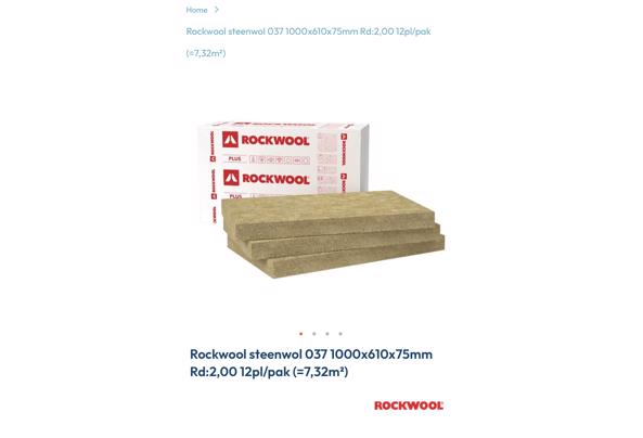 Rockwool steenwool isolatiemateriaal  - IMG_3685