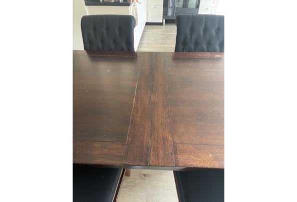 Uitschuifbare (van 2 naar 3 meter) donker eiken tafel - 69865B6E-7823-4BBC-B0E5-53F6586454DF_1_105_c