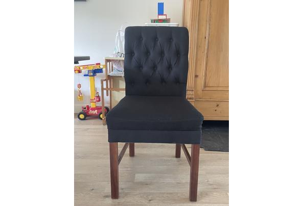 6 prachtige zwarte eetkamerstoelen in hele goede staat - 2F8B1AB1-E274-45AC-AE90-9EC8C69DE01E_1_105_c
