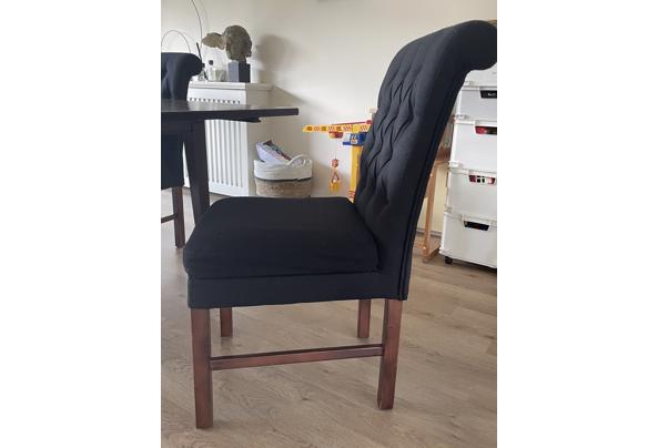 6 prachtige zwarte eetkamerstoelen in hele goede staat - D484BABD-99BC-4F92-AC1E-D69532E6E3BA_1_105_c