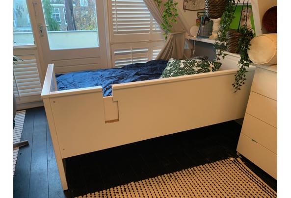 uitschuifbaar bed enkel tot dubbel  van 80-160 cm, ikea wit - IMG_0580_637411156412877809