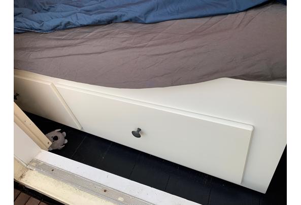 uitschuifbaar bed enkel tot dubbel  van 80-160 cm, ikea wit - IMG_0581_637411156523715005