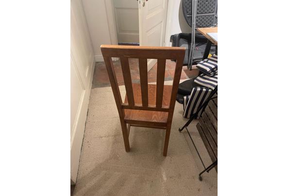 6x houten stoelen - Stoel-achterkant