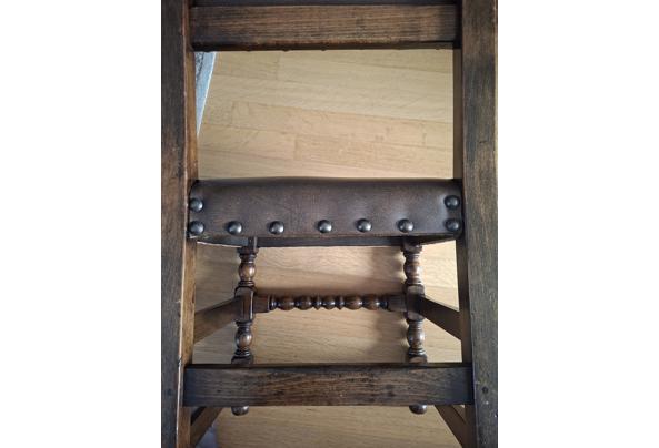 Eiken stoelen met leer bekleed 6 stuks heel mooi - 20261002_111840
