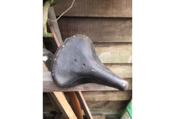 Lederen fietszadel merk wright type w66 - image